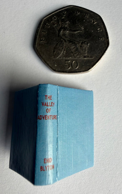 The Valley Of Adventure 1:12 scale 2x3 opening book text dust jacket
