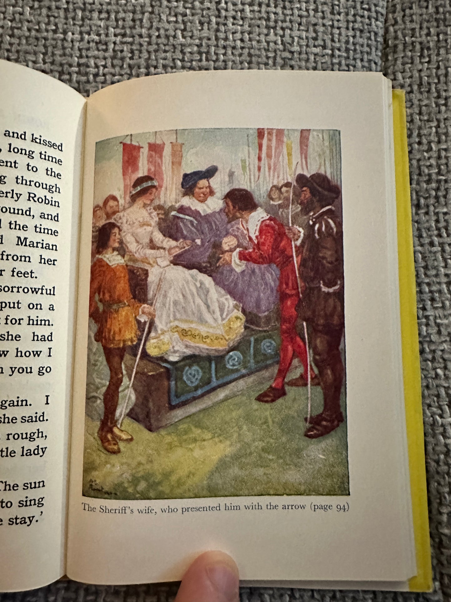 1950’s Stories Of Robin Hood(Told To The Children) - H. E. Marshall(A. S. Forrest Illust)Thomas Nelson & Sons Ltd