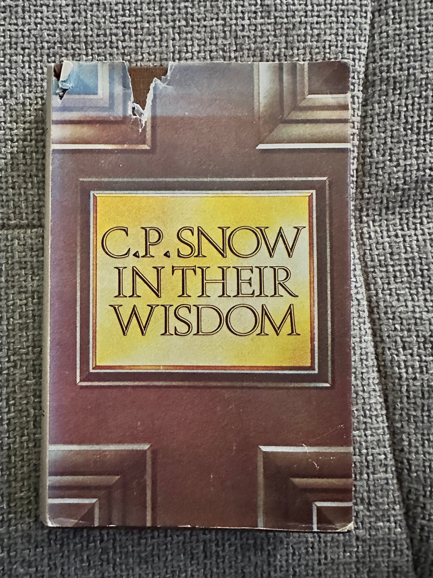 1975*1st* In Their Wisdom - C.P. Snow(Book Club)