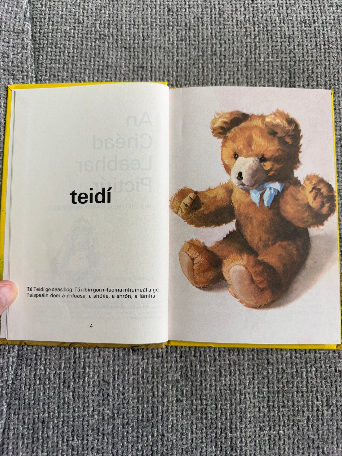 1985 An Chéad Leabhar Pictiúr (Irish Language) Ethel & Harry Wingfield (An Gúm Publisher)