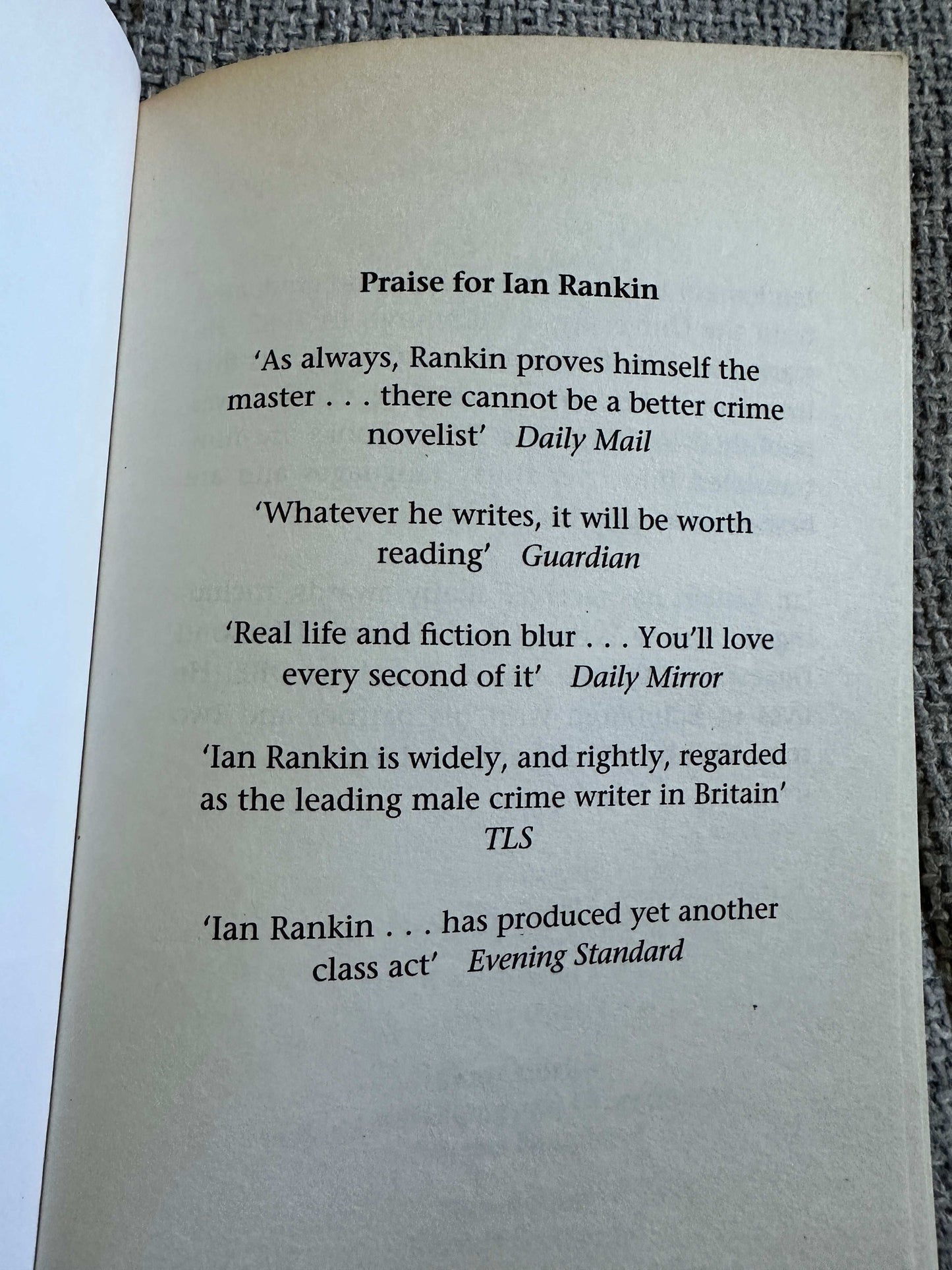 2009 A Cool Head - Ian Rankin (Orion)