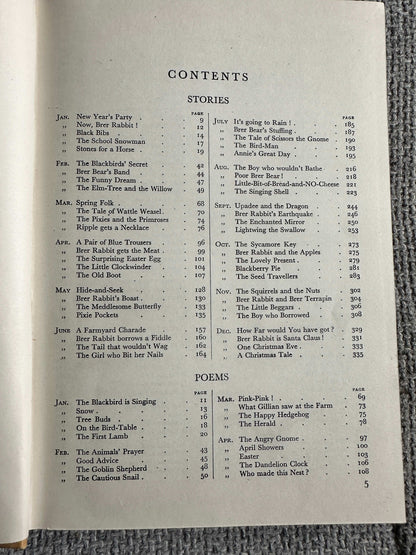 1942 Enid Blyton’s Book Of The Year (Music Alec Rowley Illust Harry Rountree) The Evans Brothers Published