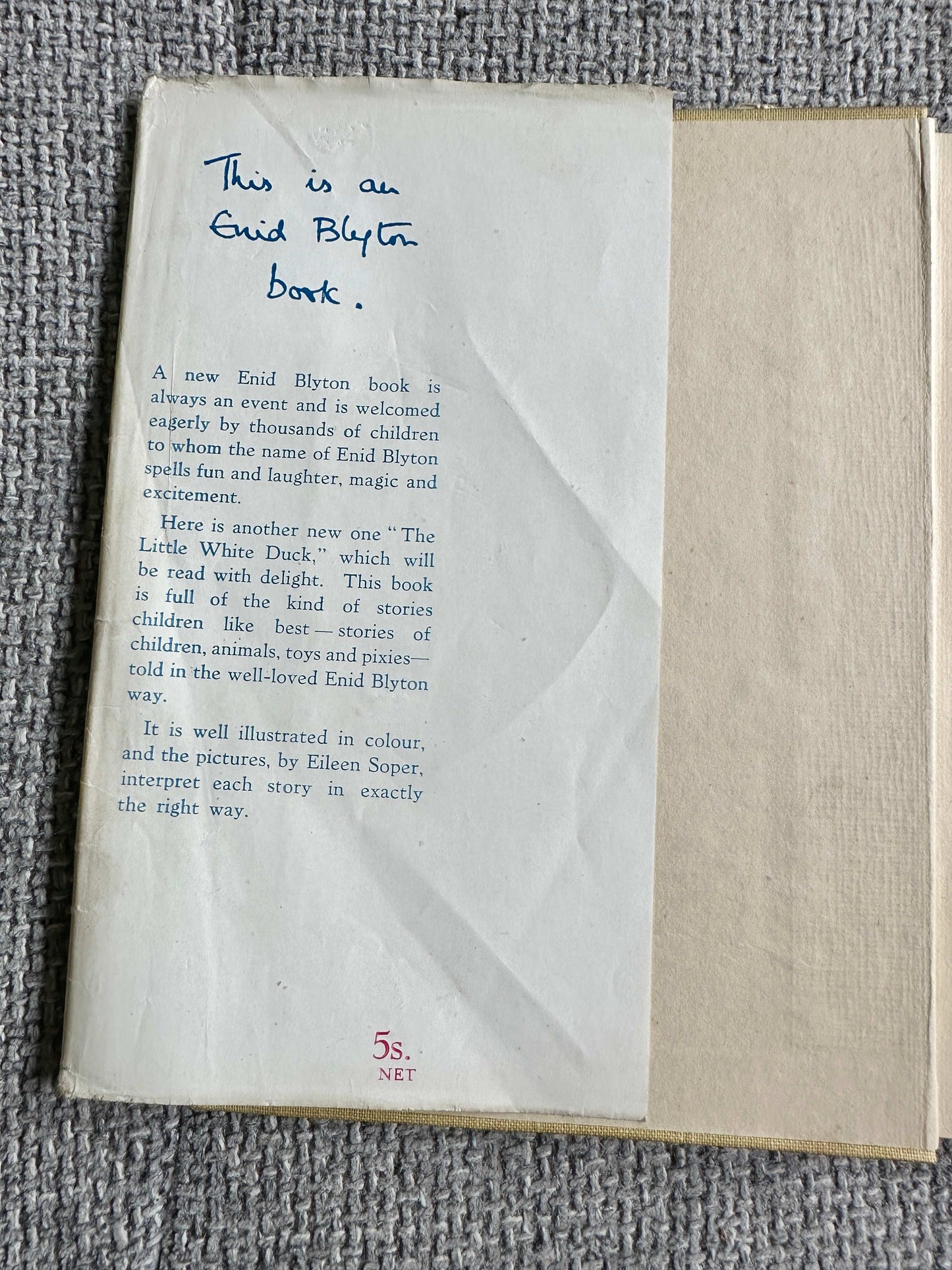 1946*1st* The Little White Duck & Other Stories - Enid Blyton (Eileen Soper Illust) MacMillan & Co Ltd.