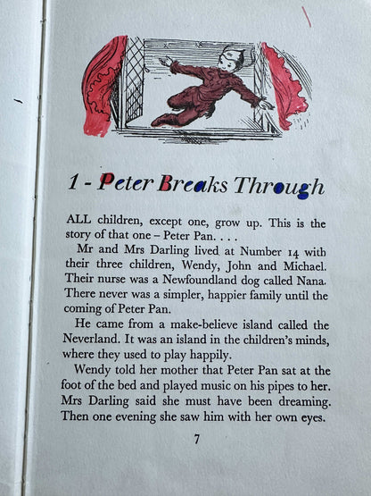 1971 The Nursery Peter Pan - J. M. Barrie (Mabel Lucie Attwell & J. S. Goodall Illust) Brockhampton Press