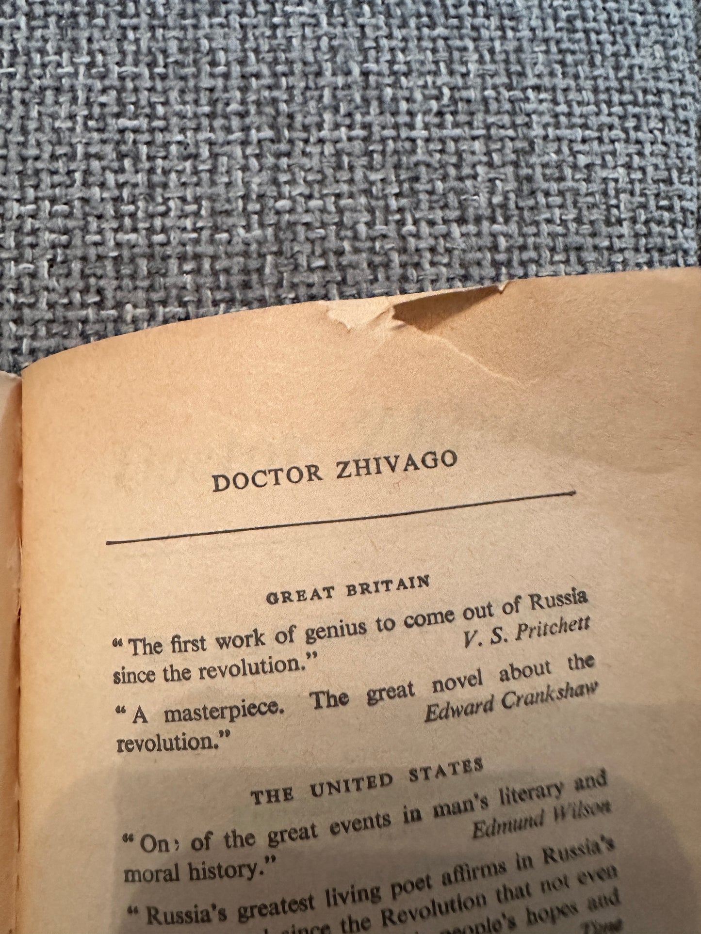 1967 Doctor Zhivago - Boris Pasternak (Fontana)