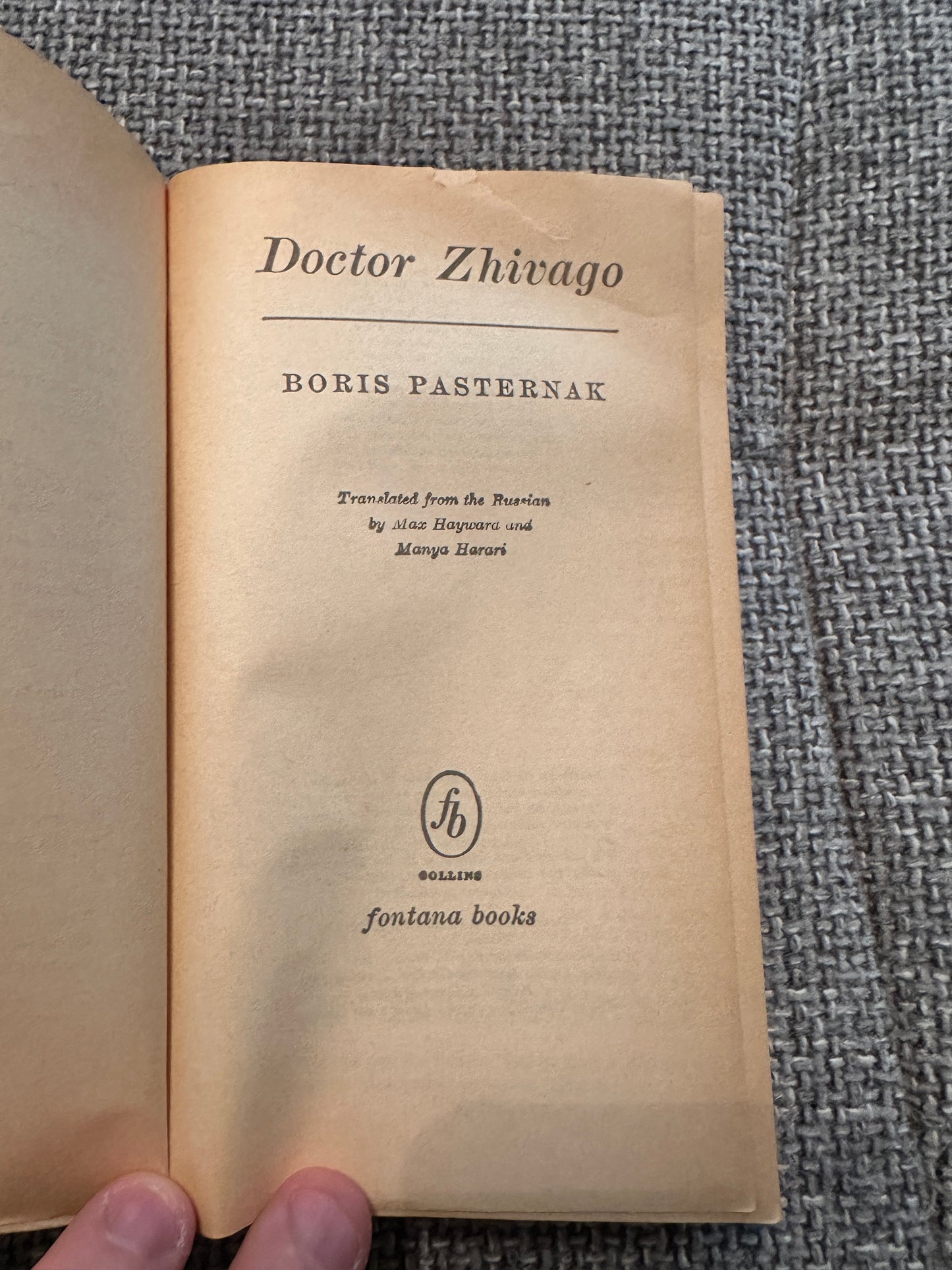 1967 Doctor Zhivago - Boris Pasternak (Fontana)