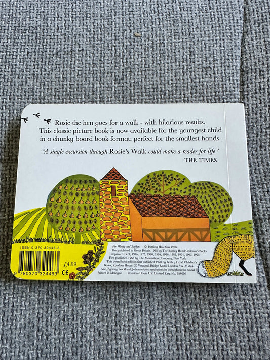 1998 Rosie’s Walk (30th Anniversary Board Book) - Pat Hutchins (Bodley Head Children’s Books)