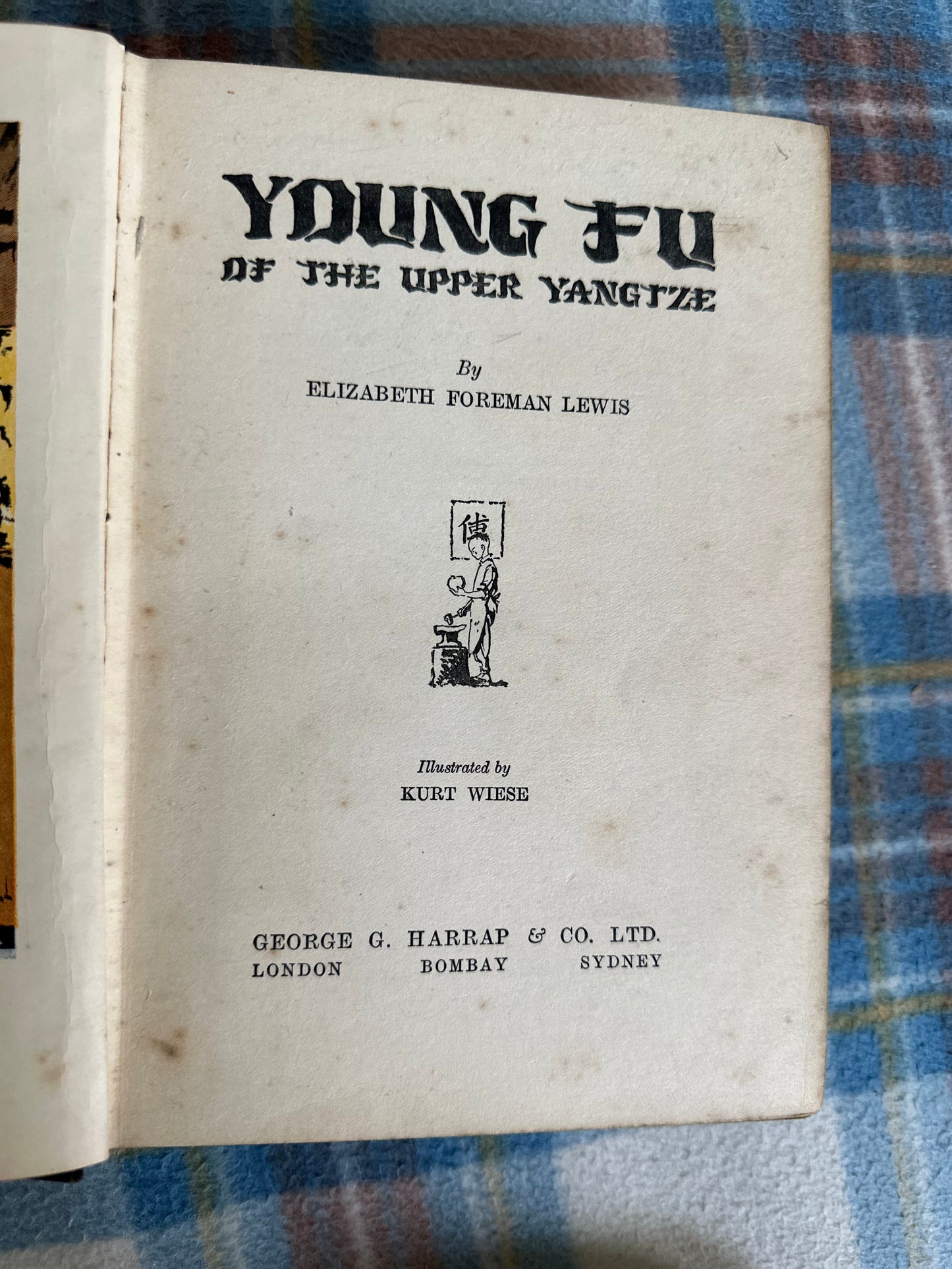 1934 Young Fu Of The Upper Yangtze - Elizabeth Foreman Lewis(Kurt Wiese illustrated) George G. Harrap & Co Ltd