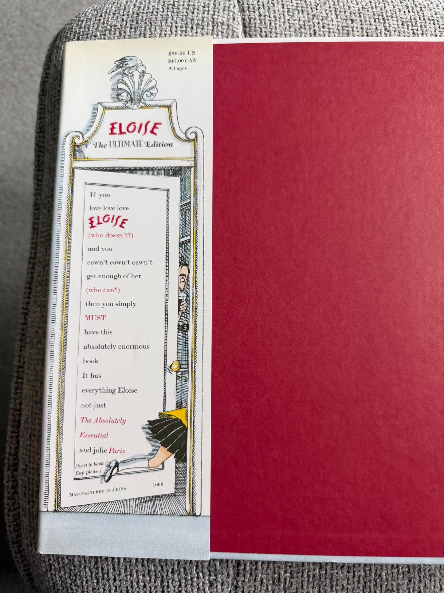 2000 The Ultimate Edition Eloise - Kay Thompson (Hilary Knight illust) Simon & Schuster