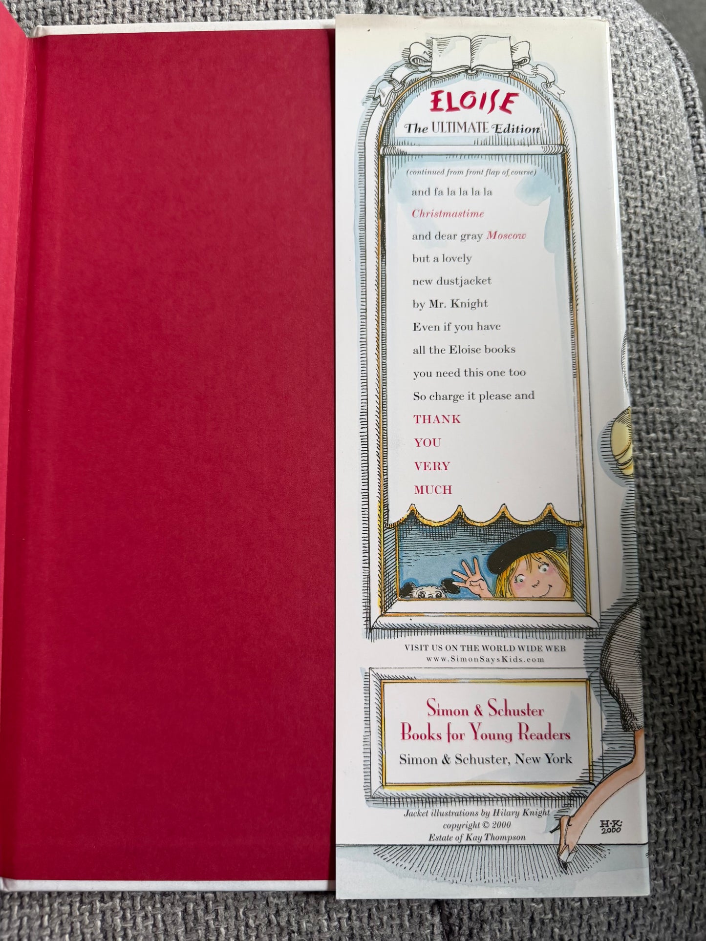 2000 The Ultimate Edition Eloise - Kay Thompson (Hilary Knight illust) Simon & Schuster