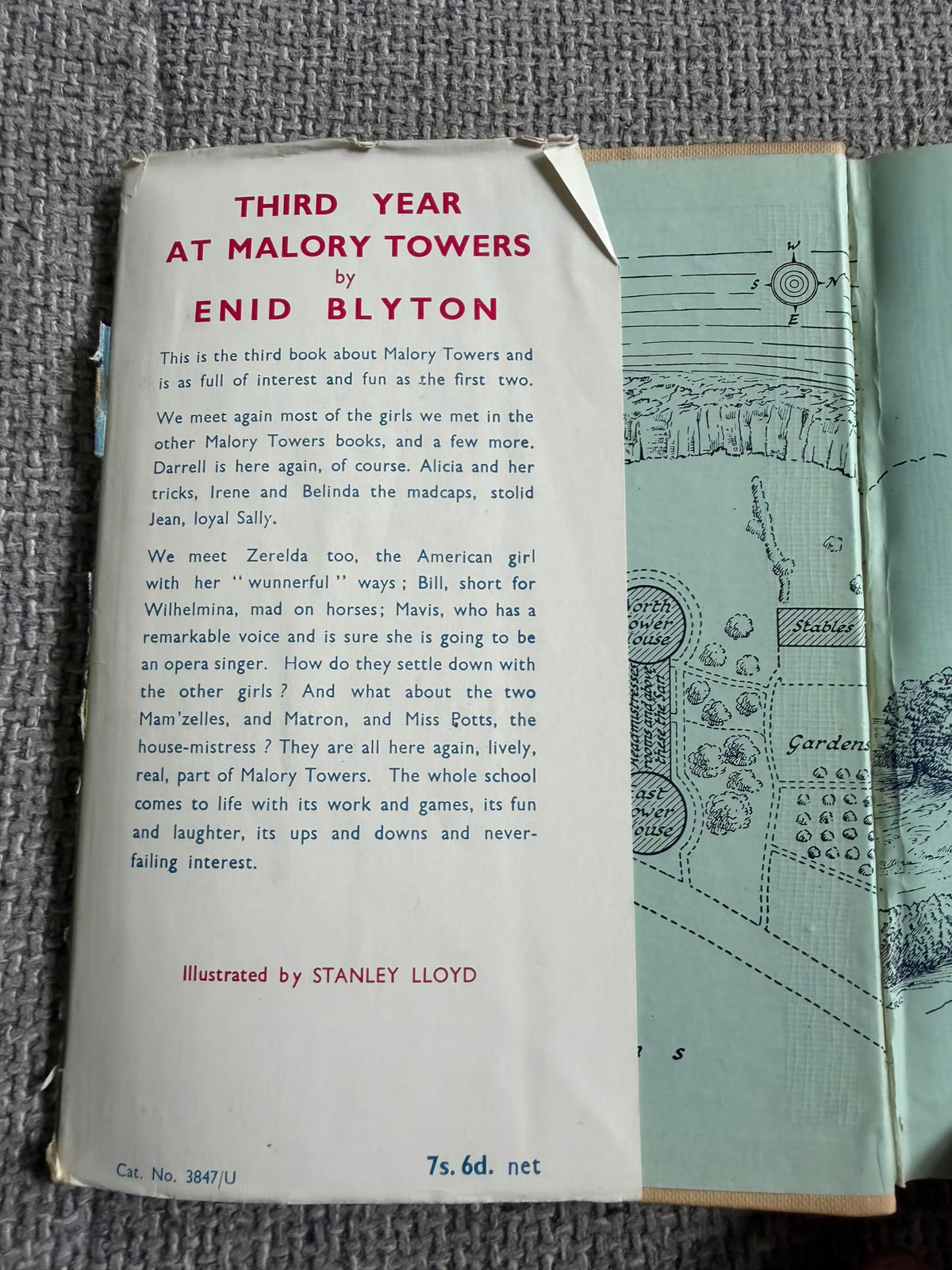 1953 Third Year At Malory Towers - Enid Blyton (Stanley Lloyd illust) Methuen & Co. Ltd.
