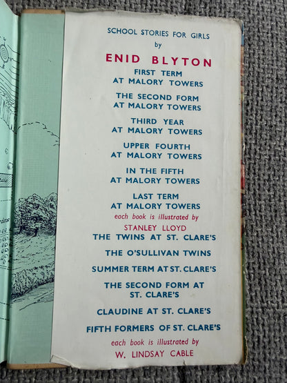 1953 Third Year At Malory Towers - Enid Blyton (Stanley Lloyd illust) Methuen & Co. Ltd.