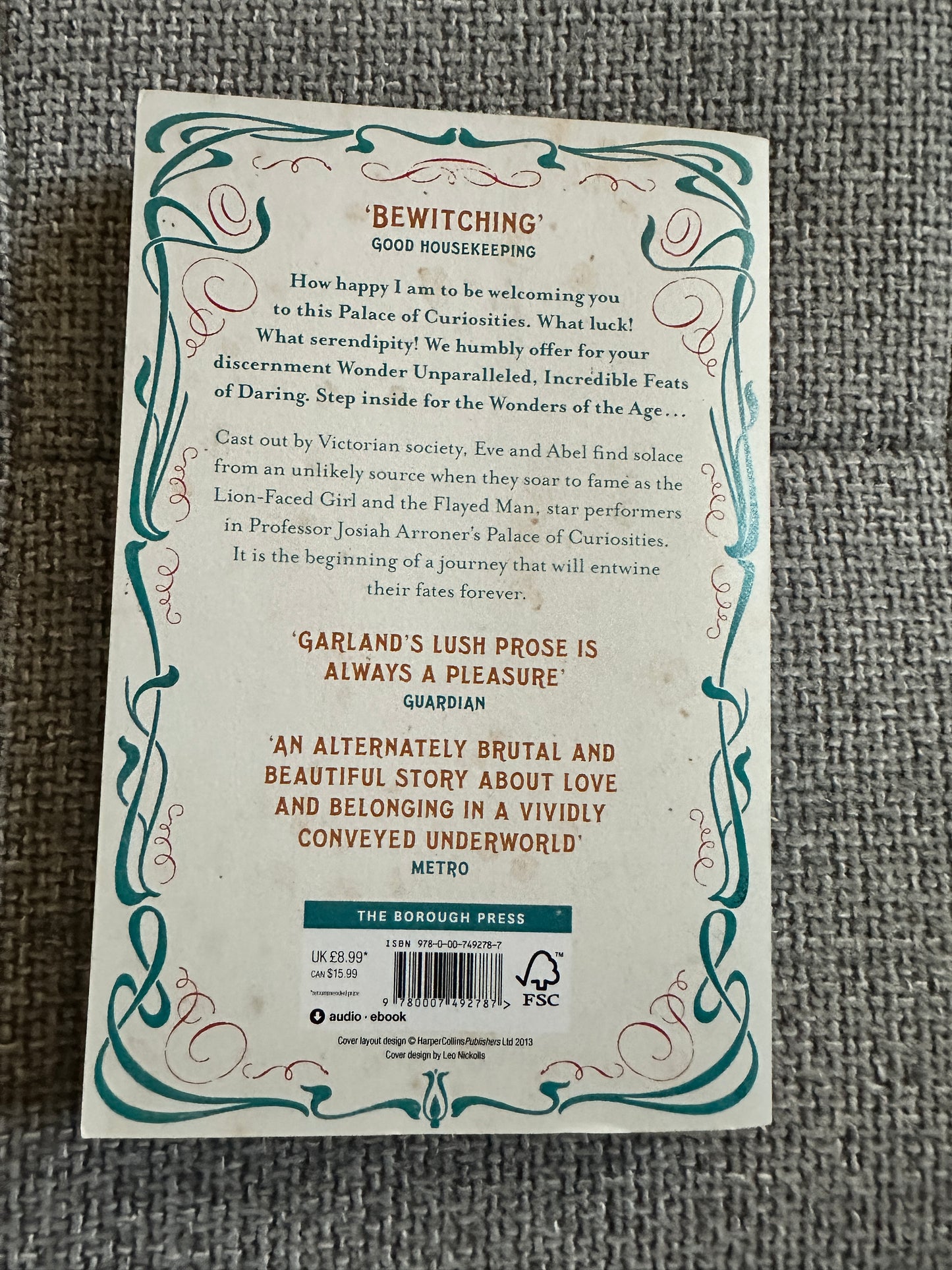 2013*Signed 1st* The Palace Of Curiosities - Rosie Garland(Borough Press)