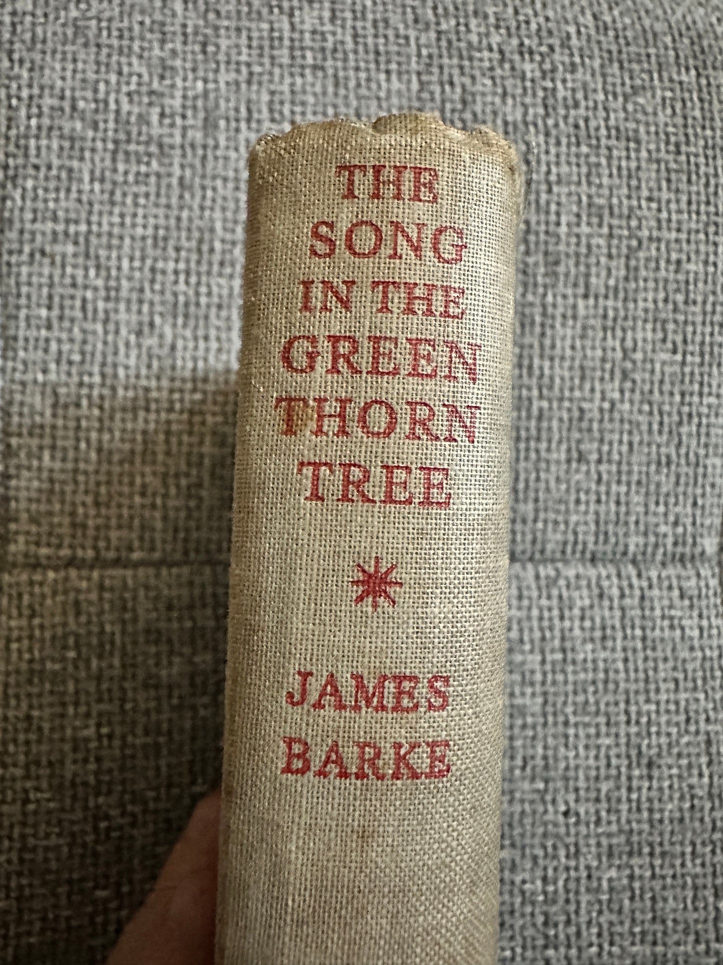 1947*1st* The Song In The Green Thorn Tree(A Novel of the life & loves of Robert Burns) James Barke(Collins)