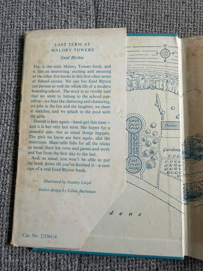1960 Last Term At Malory Towers - Enid Blyton (Stanley Lloyd illust) Methuen & Co Ltd.