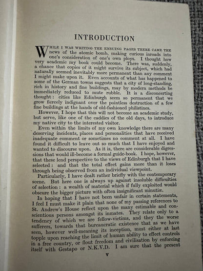 1947*1st* Edinburgh - George Scott-Moncrieff(B. T. Batsford)