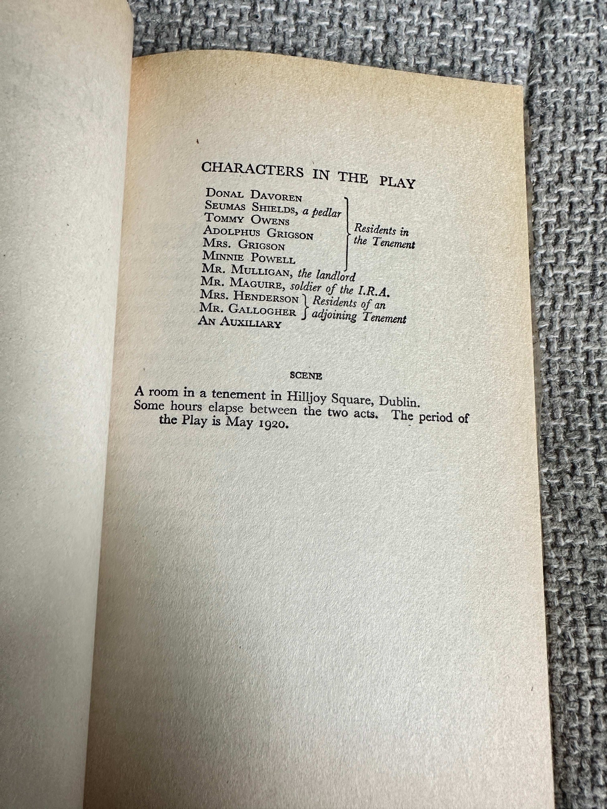 1982 Three Plays: Juno & The Paycock, The Shadow Of A Gunman, The Plough & The Stars - Sean O’Casey (Pan Classics)