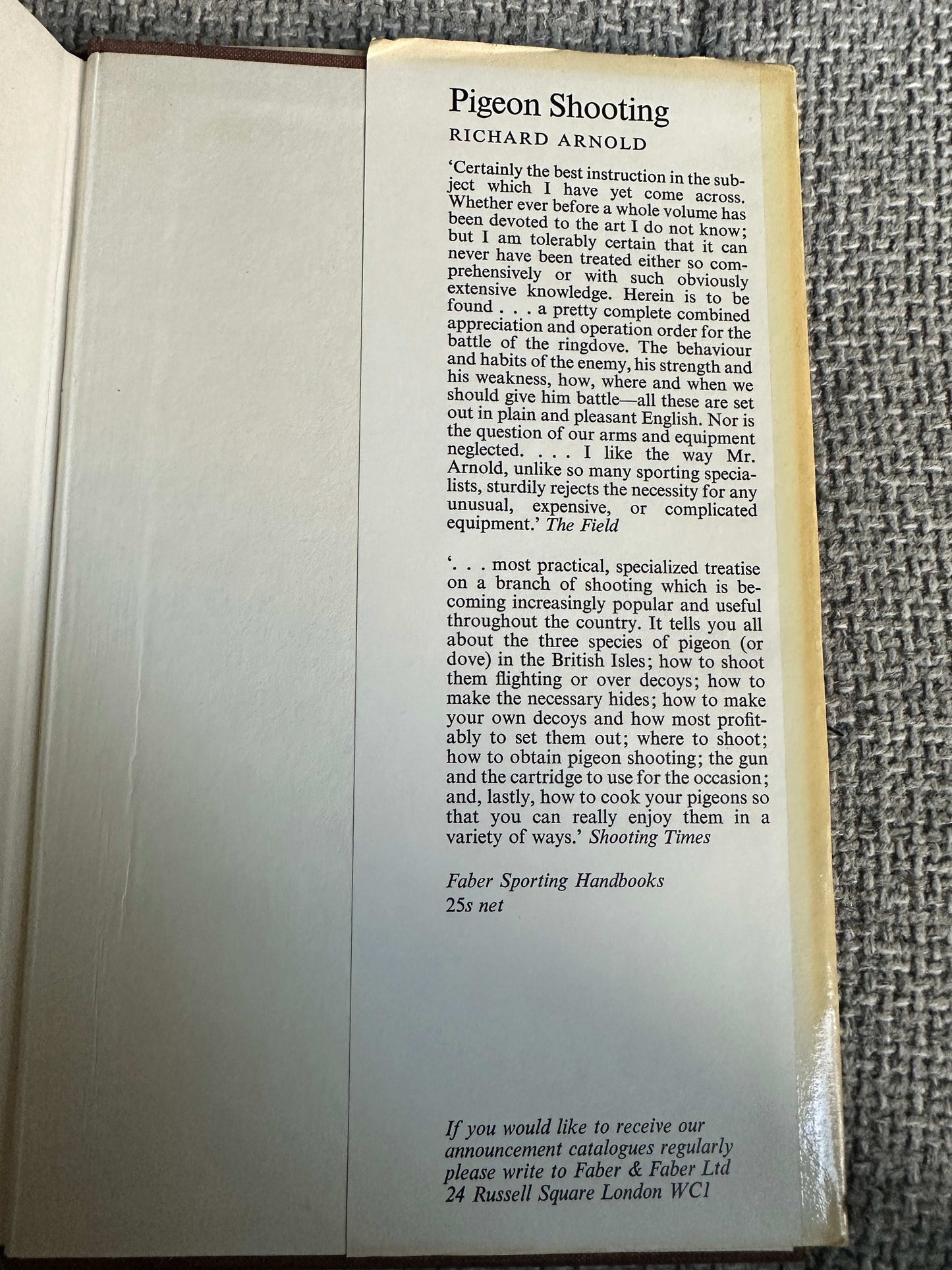 1968 Rough Shooting - Gurney A. Grattan & Roderick Willett (Faber & Faber