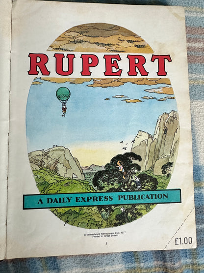 1977 Rupert Annual(Cubie illustration) Daily Express