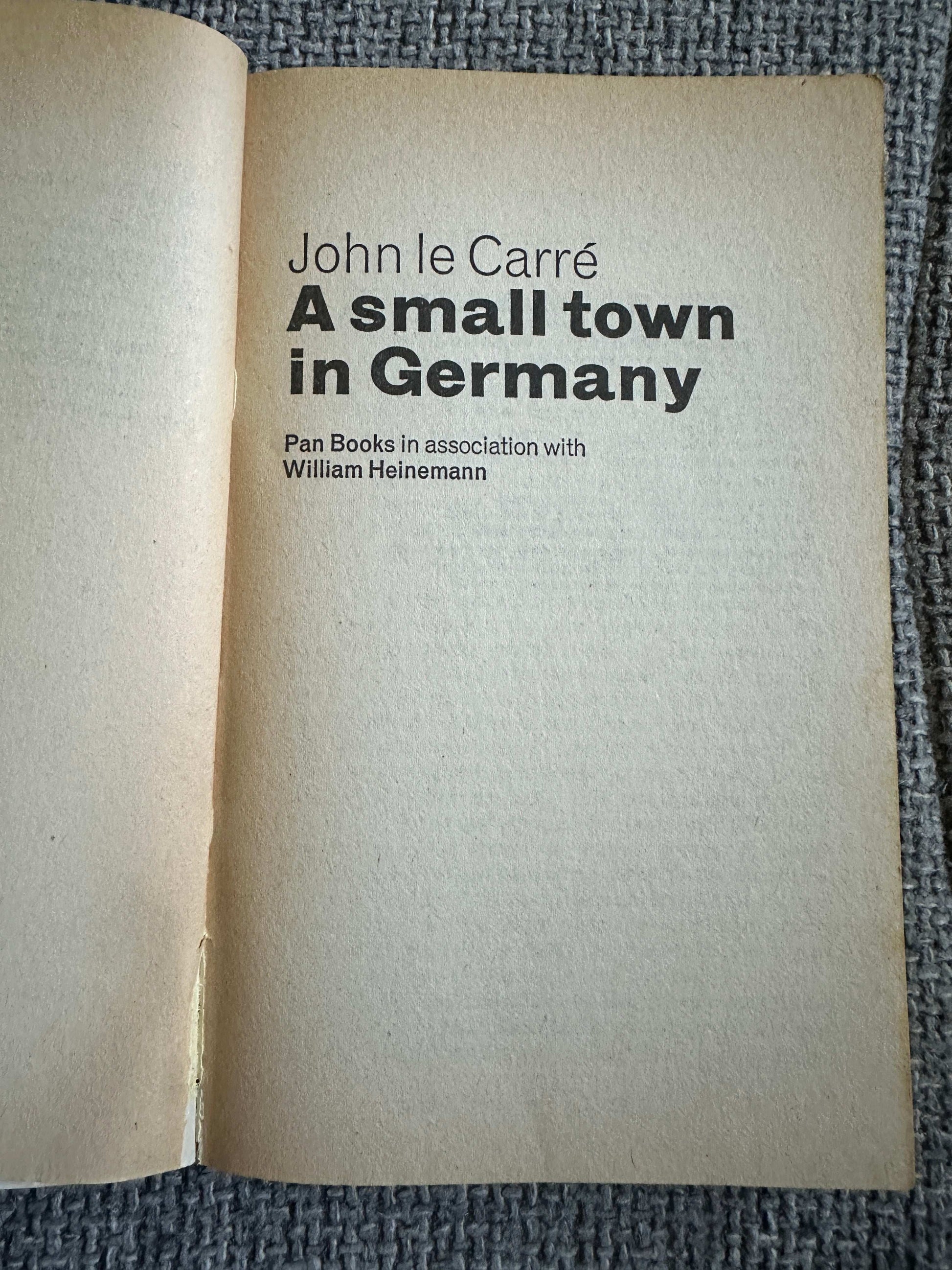 1969*1st* A Small Town In Germany 🇩🇪- John Le Carré (Pan Books)
