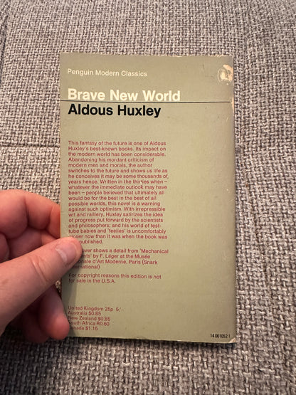 1971 Brave New World - Aldous Huxley(Penguin)