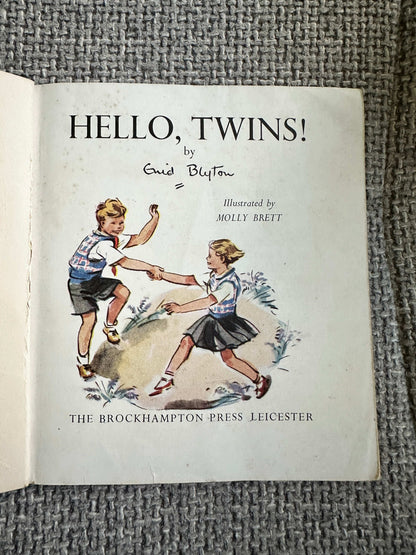 1951*1st* Hello Twins (Little Books No.4) Enid Blyton (Eileen Soper Illust) Brockhampton Press