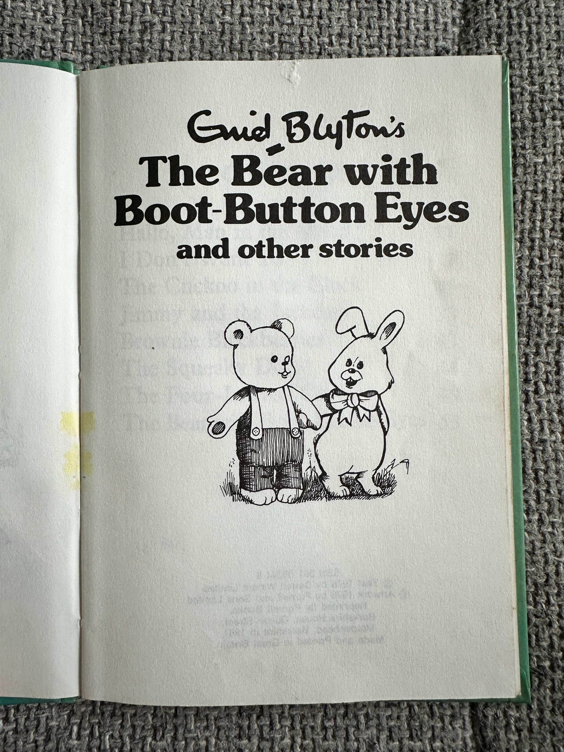 1981 The Bear With Boot Button Eyes - Enid Blyton ( Little Books) Purnell