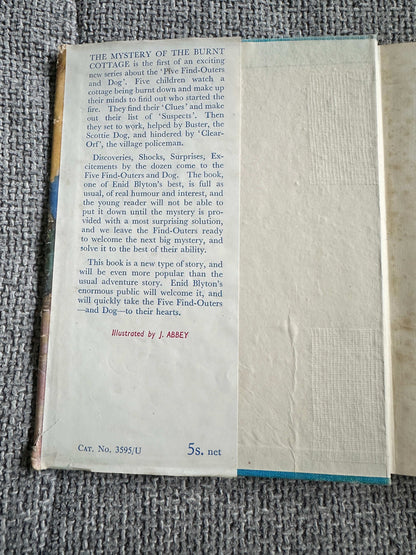 1947 The Mystery Of The Burnt Cottage - Enid Blyton (J. Abbey Illust) Methuen & Co Ltd)