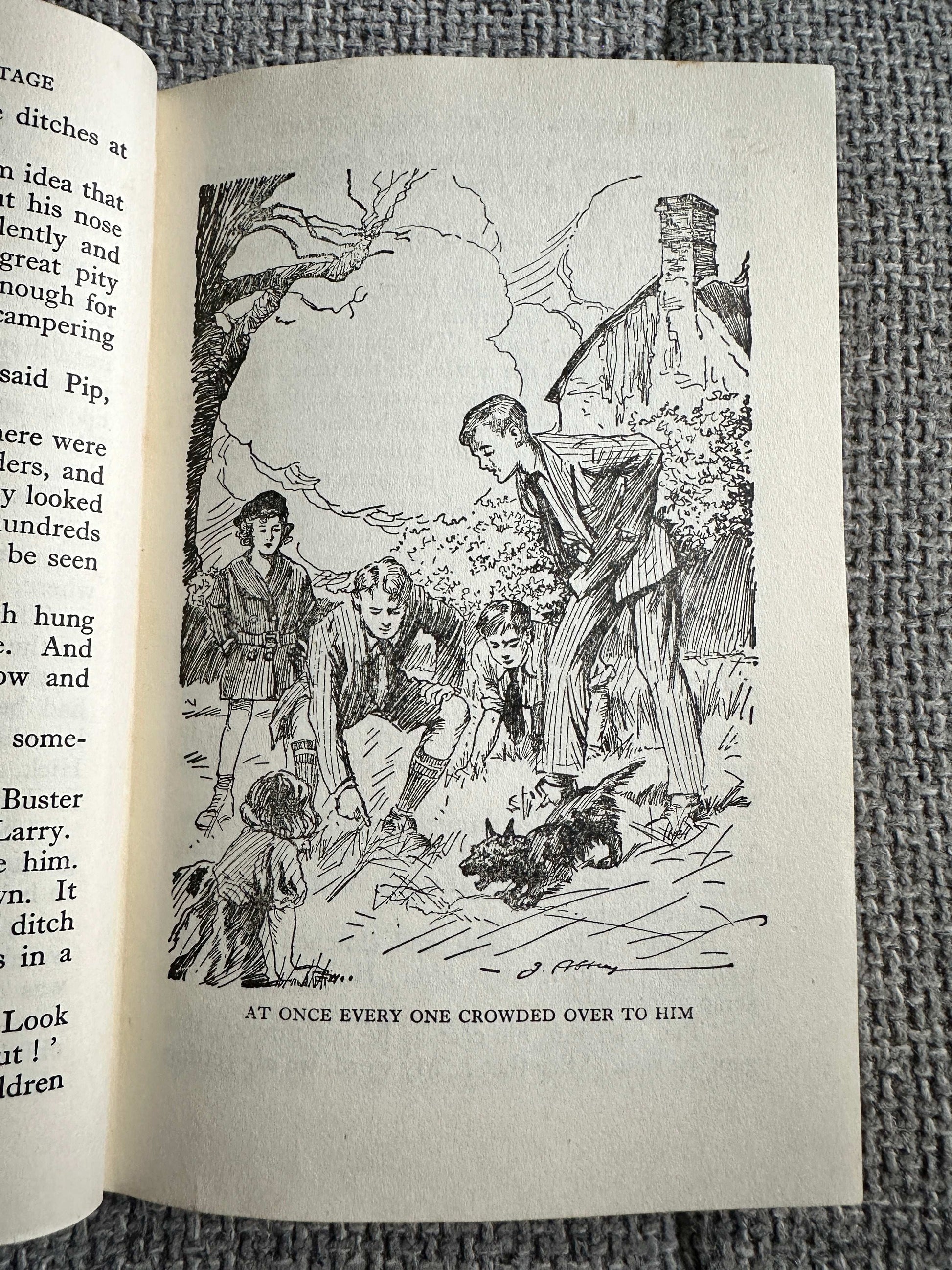 1947 The Mystery Of The Burnt Cottage - Enid Blyton (J. Abbey Illust) Methuen & Co Ltd)