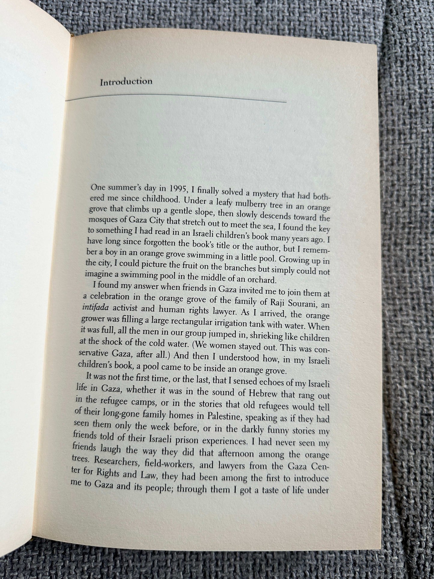 1999*1st* Drinking The Sea At Gaza: Days & Nights In A Land Under Seige - Amira Hass (Hamish Hamilton)