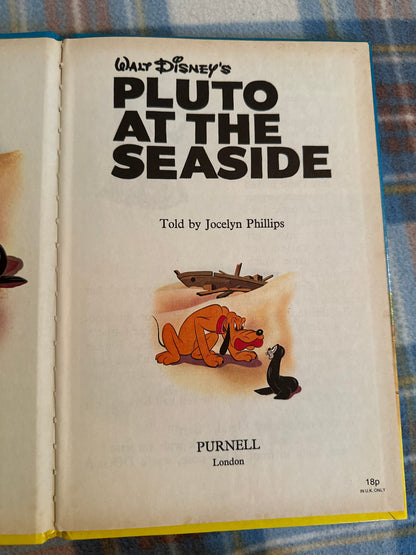 1971 Pluto At The Seaside(Walt Disney) Jocelyn Phillips(Purnell Publishers)