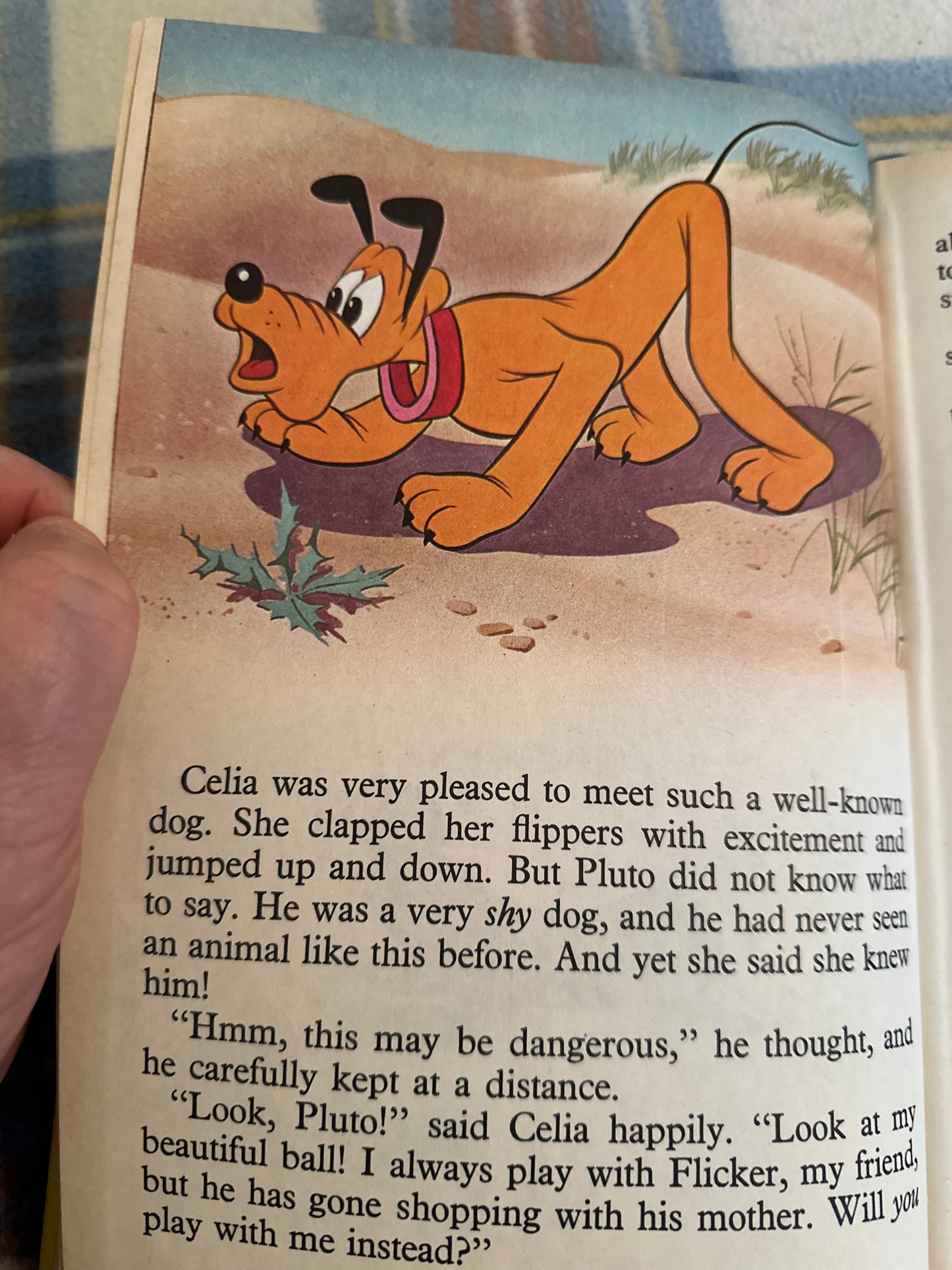 1971 Pluto At The Seaside(Walt Disney) Jocelyn Phillips(Purnell Publishers)