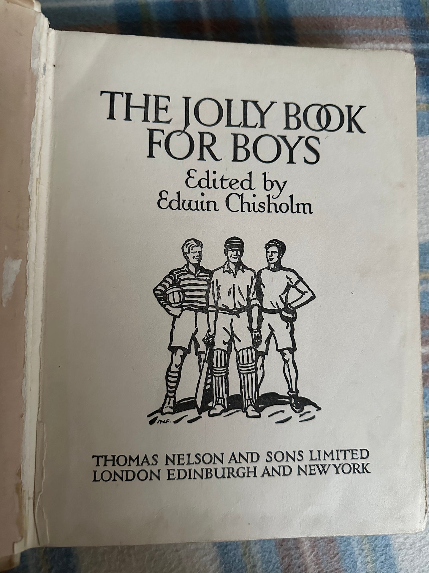 1920 The Jolly Book For Boys - Edwin Chisholm(Thomas Nelson & Sons Ltd)