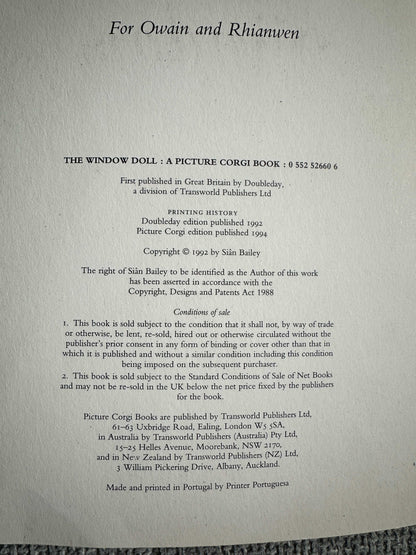 1994*1st* The Window Doll - Siân. Bailey (Picture Corgi )