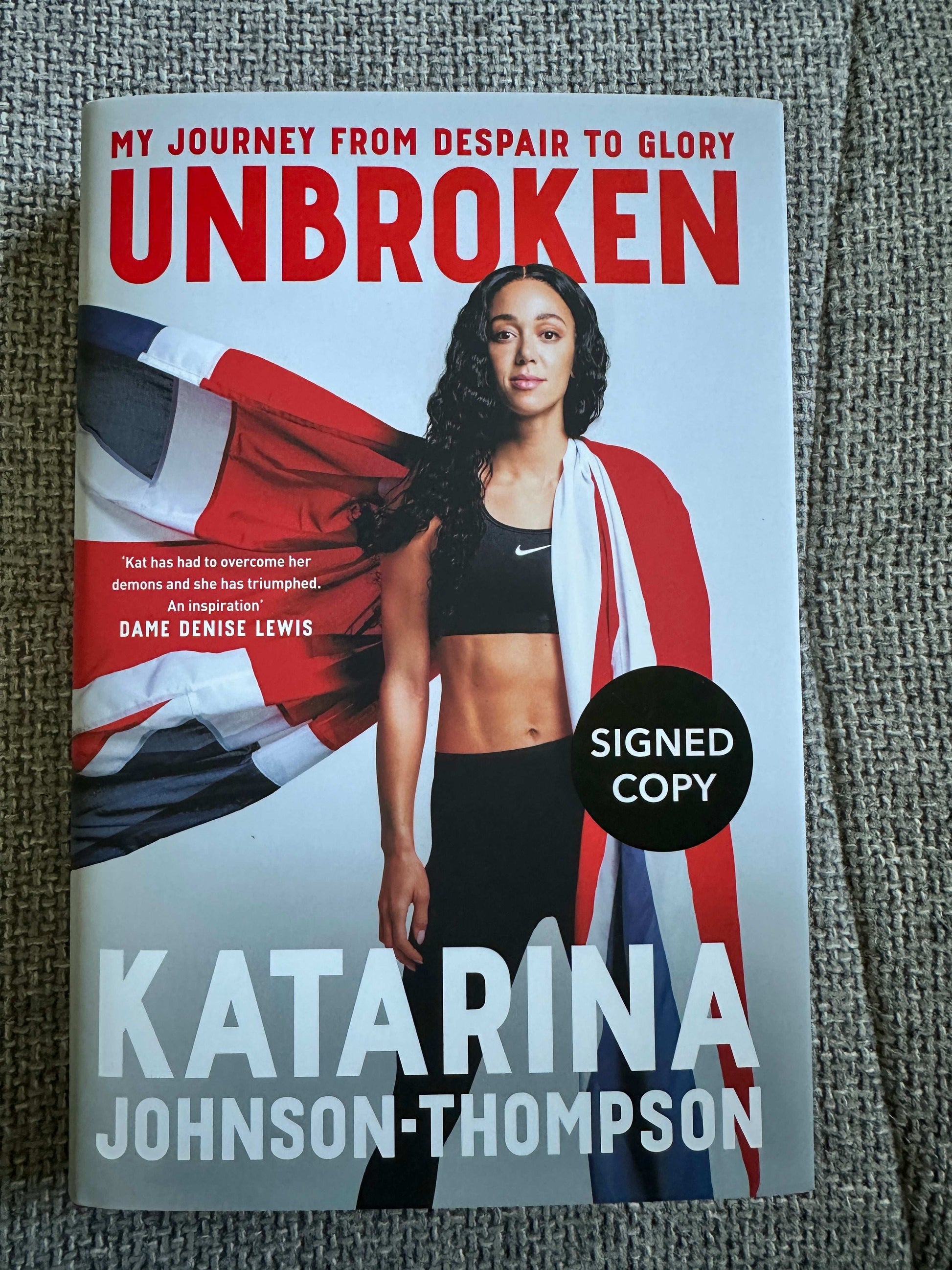 2024*SIGNED 1st* Unbroken: My Journey From Despair To Glory - Katarina Johnson - Thompson (MacMillan)
