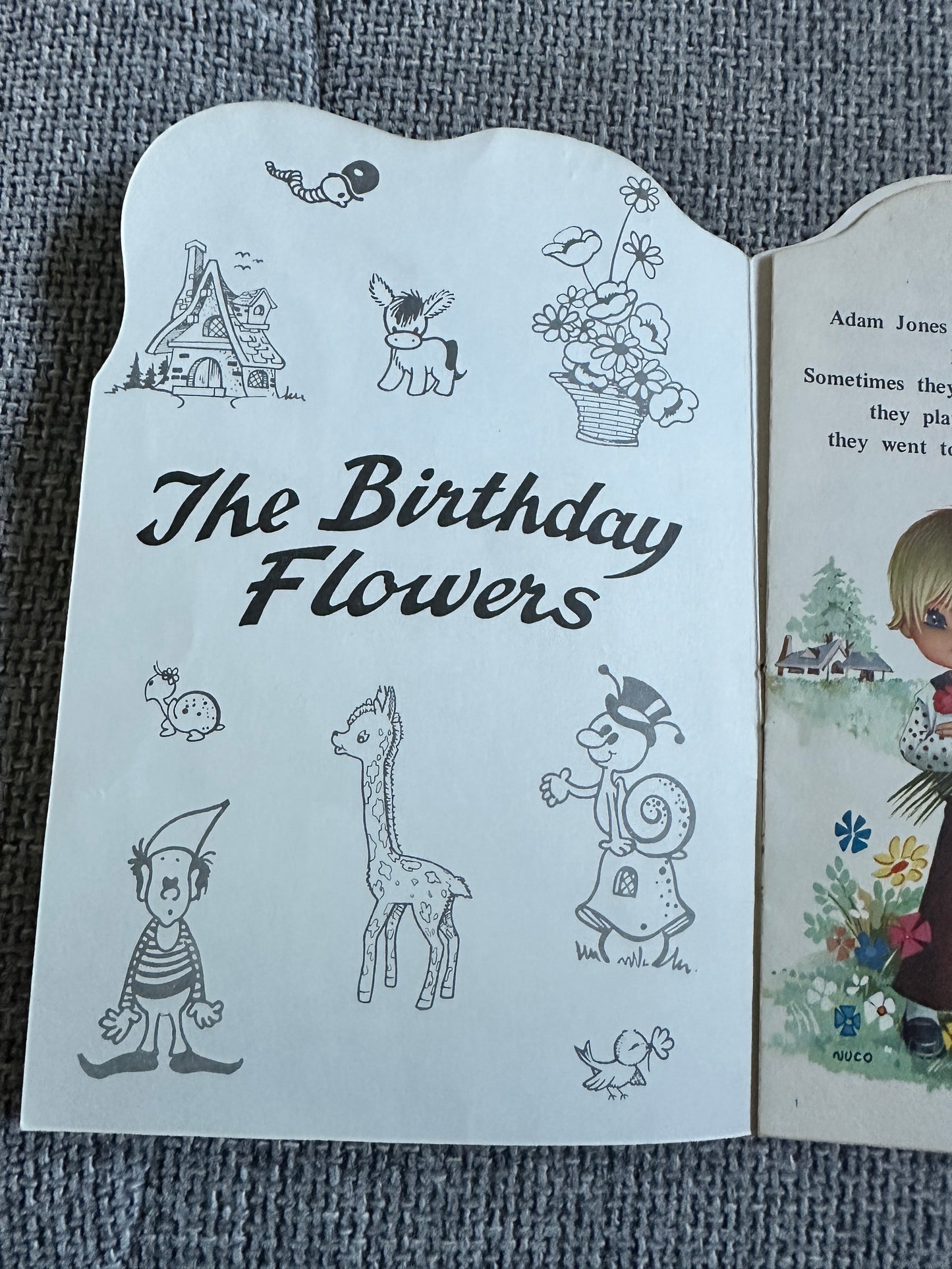 1973 The Birthday Flowers(Albor Series)Rosa illust(Sandles Publisher)