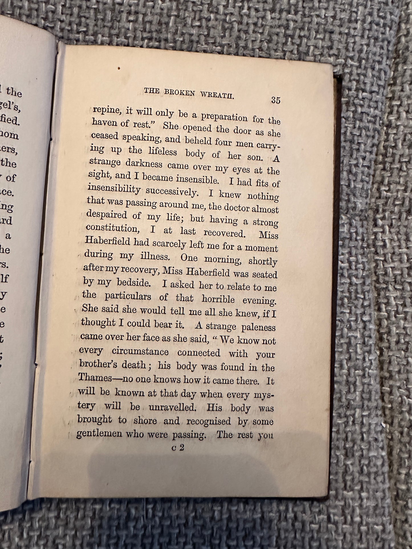 1871 The Broken Wreath & The Crown Of Spring Flowers - Eliza Thorp(Chas T. Jefferies & Sons)