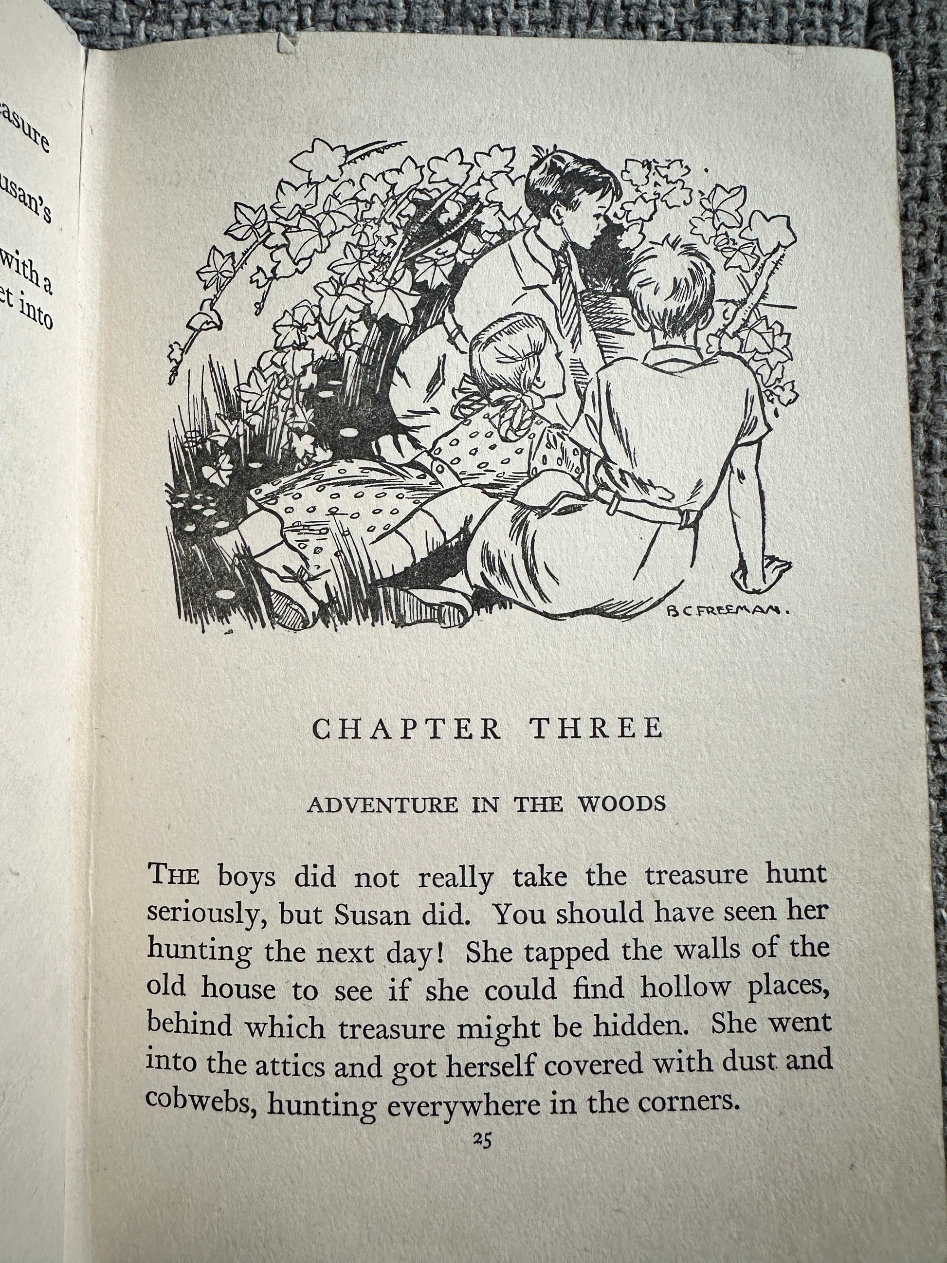 1955 The Treasure Hunters - Enid Blyton (Barbara C. Freeman Illust) Collins Seagull Library