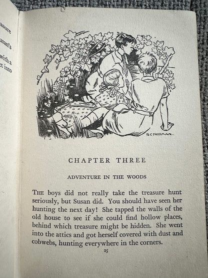 1955 The Treasure Hunters - Enid Blyton (Barbara C. Freeman Illust) Collins Seagull Library