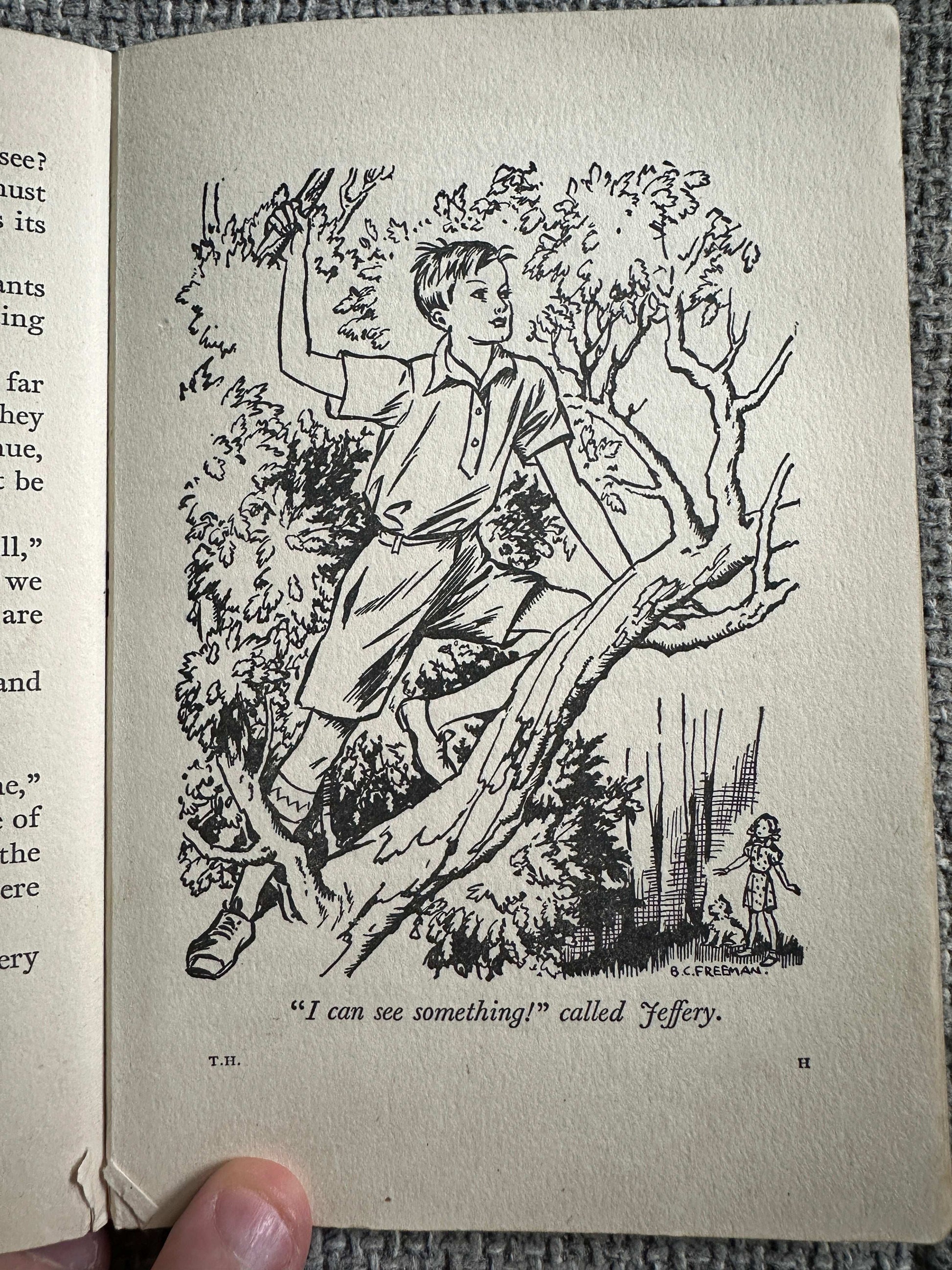 1955 The Treasure Hunters - Enid Blyton (Barbara C. Freeman Illust) Collins Seagull Library