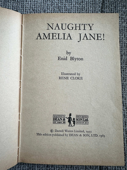 1969 Naughty Amelia Jane - Enid Blyton ( Rene Cloke Illust) Dean & Son Ltd