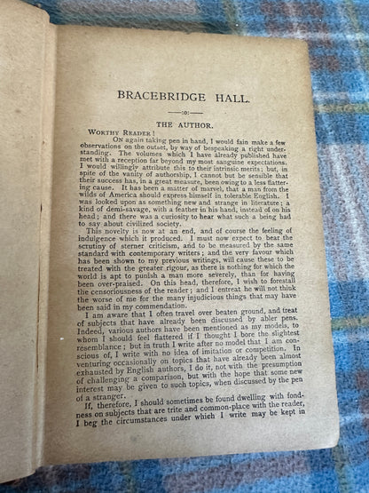 1915 Bracebridge Hall or The Humorists - Washington Irving(Richard Edward King Publishers)