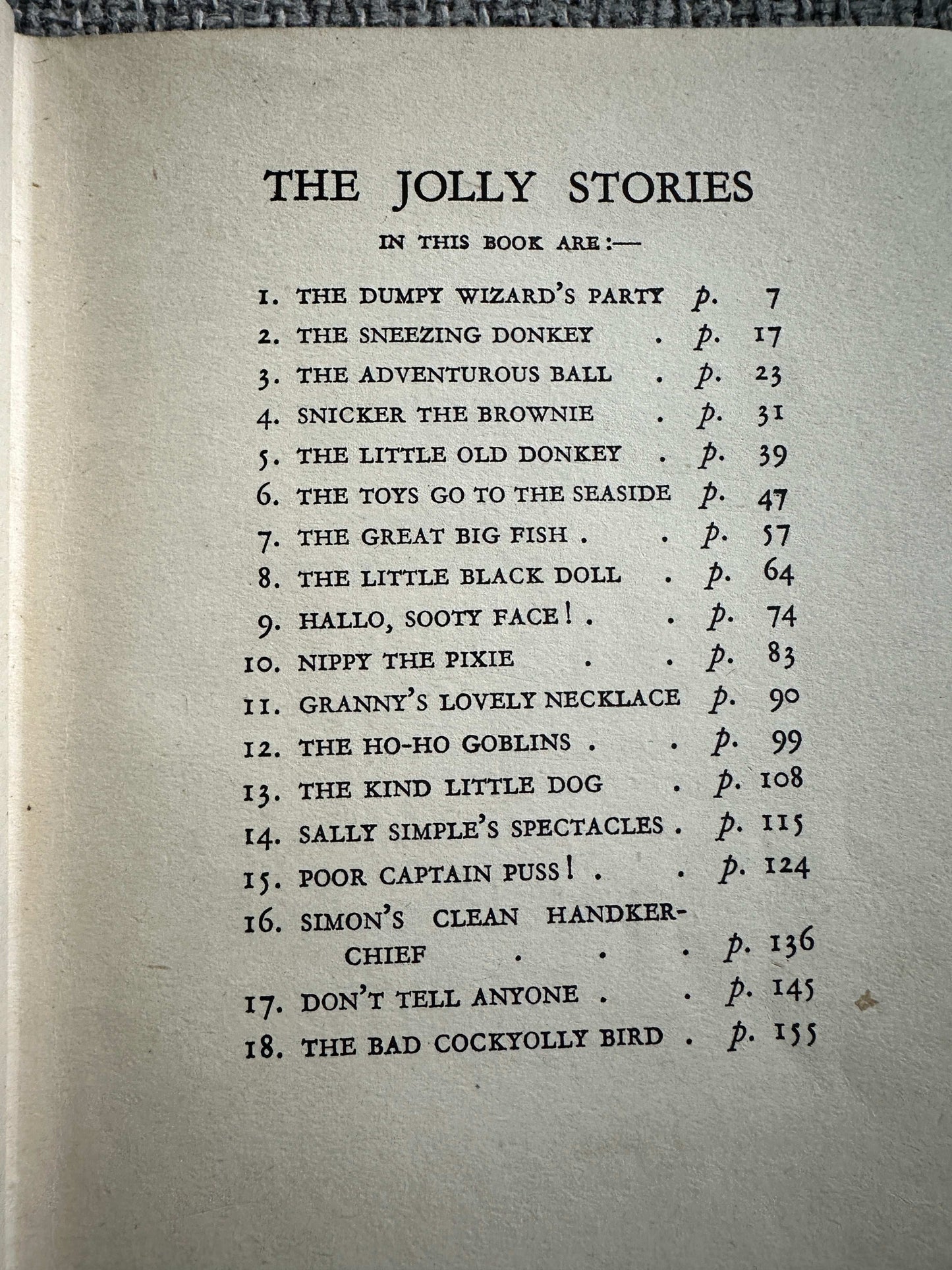 1944*1st* Enid Blyton’s Jolly Story Book (Eileen Soper Illust) Hodder & Stoughton