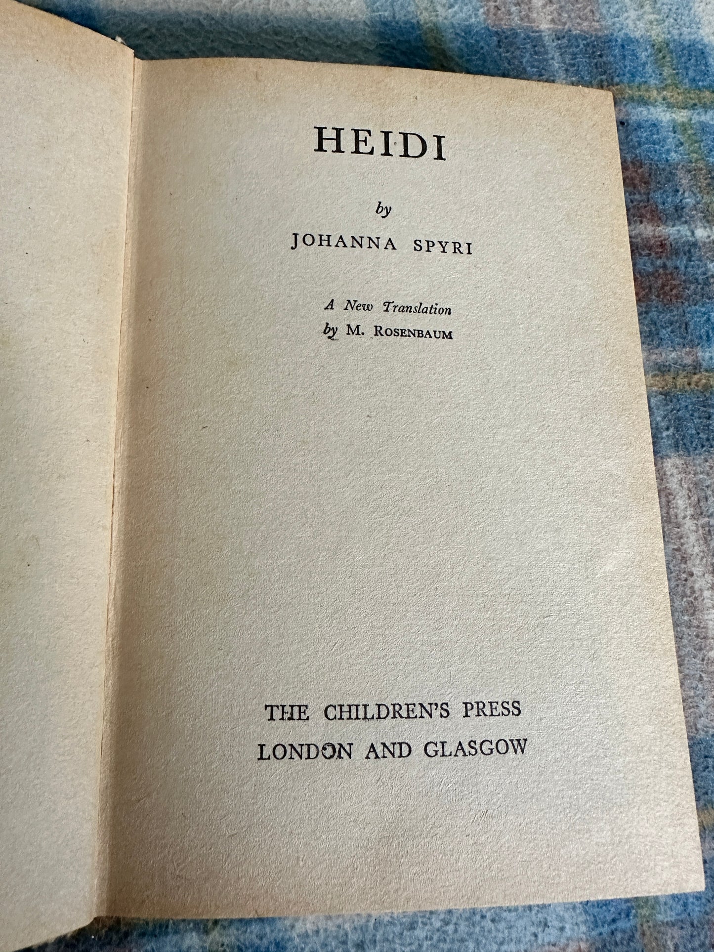 1971 Heidi - Johanna Spyri(Children’s Press)