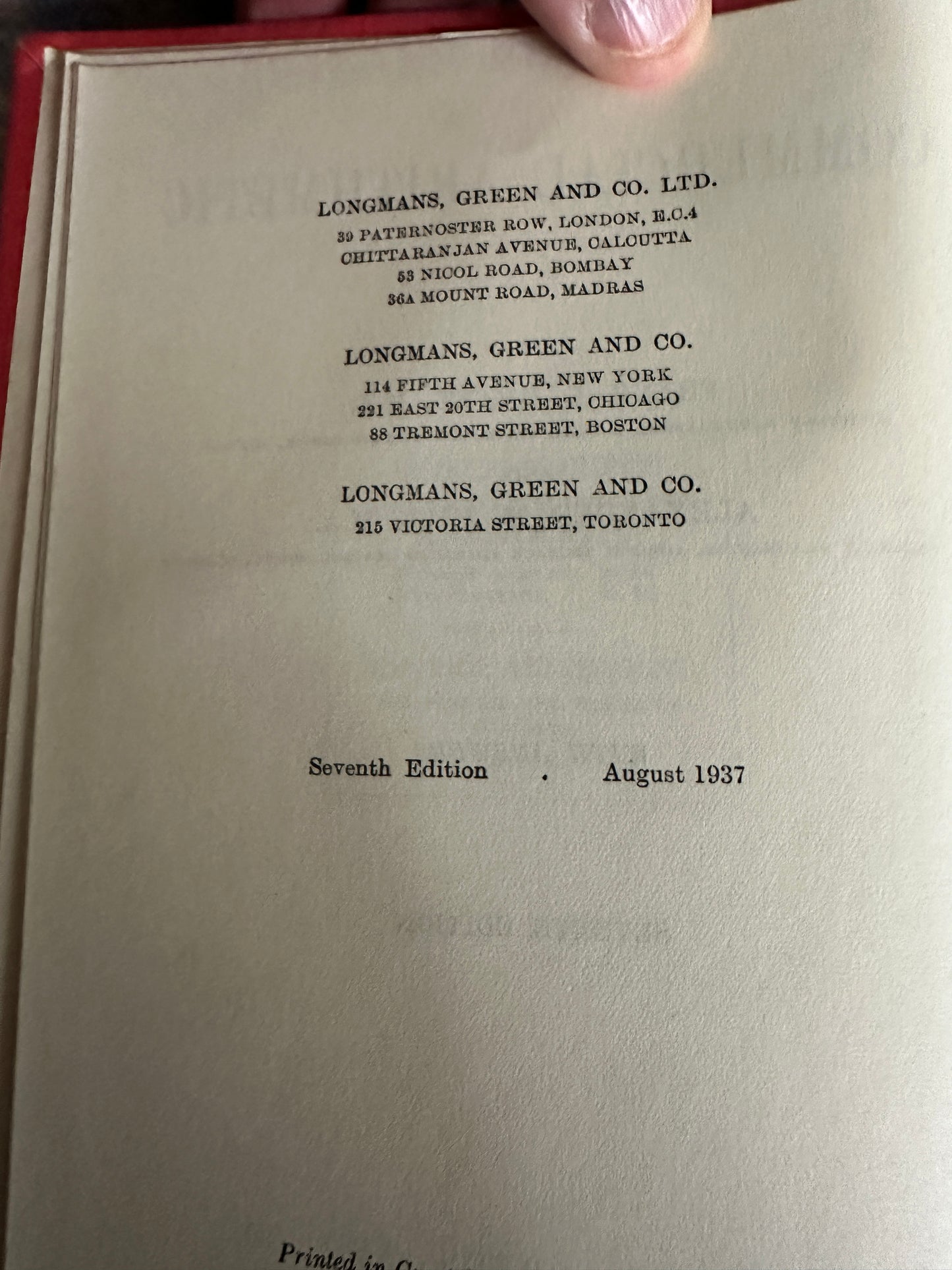 1937 Commercial Arithmetic - F.L. Grant & A.M. Hill(Longman Green & Co)