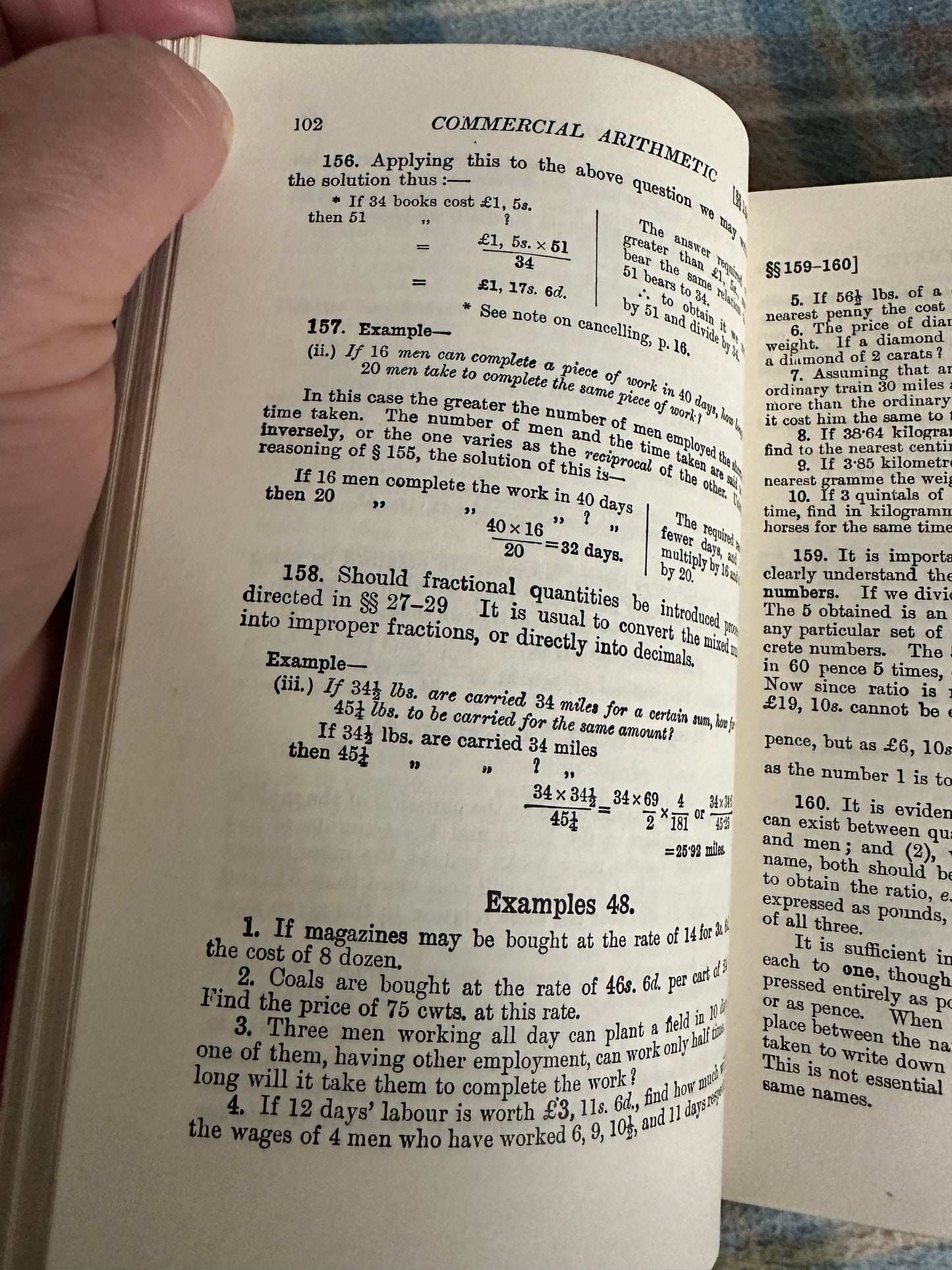 1937 Commercial Arithmetic - F.L. Grant & A.M. Hill(Longman Green & Co)