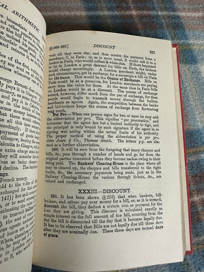 1937 Commercial Arithmetic - F.L. Grant & A.M. Hill(Longman Green & Co)