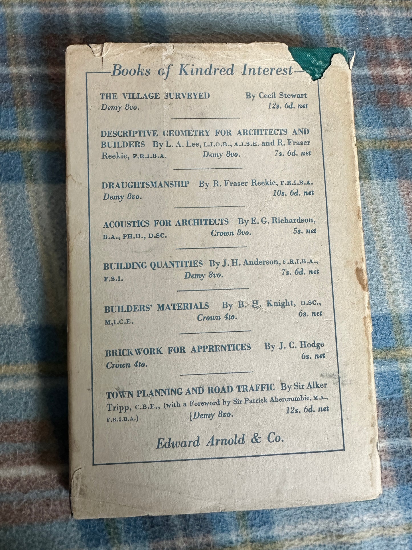 1948*1st* Approach To Architecture- Manning Robertson & N. K. Robertson (Edward Arnold & Co)