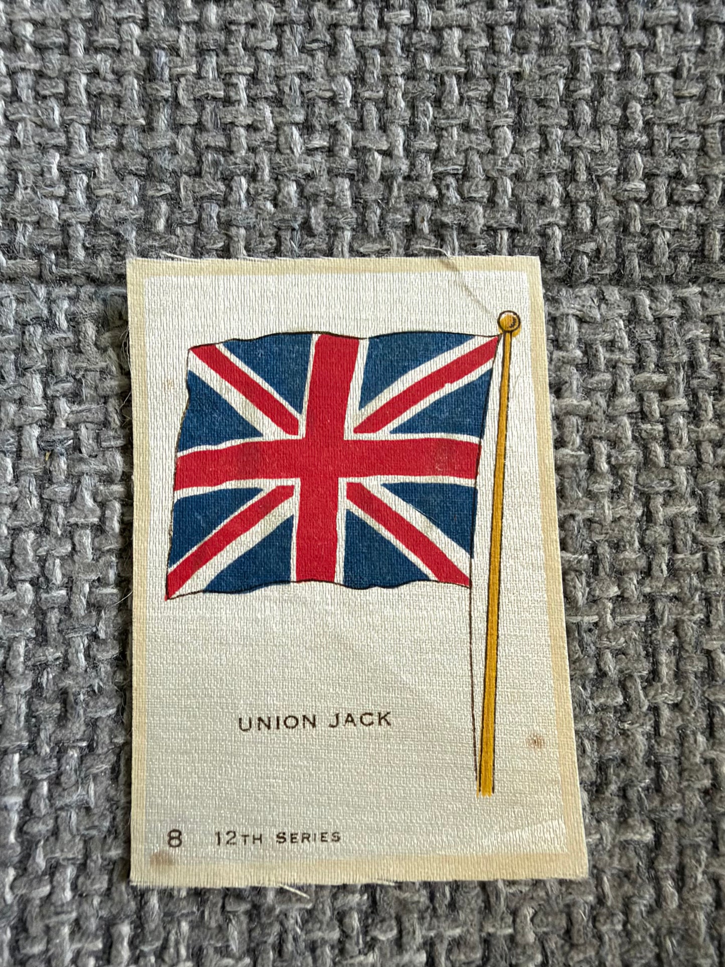 Vintage Silk Cigarette Card — Union Jack | 12th Series No.8