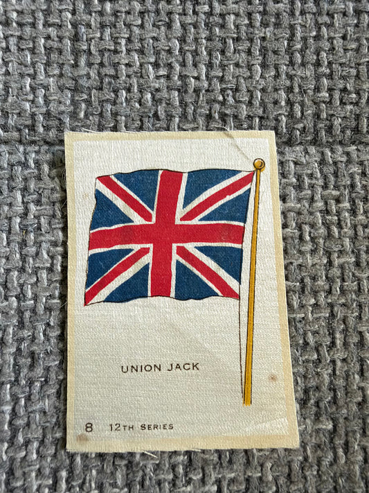 Vintage Silk Cigarette Card — Union Jack | 12th Series No.8